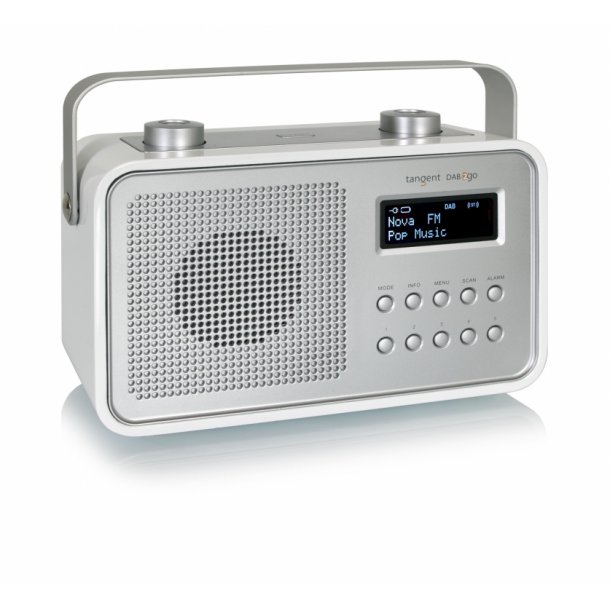 Tangent DAB 2go DAB+/Bluetooth radio (Hvid hjglans)