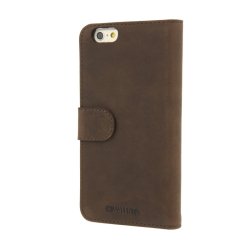 Valenta Booklet Classic Vintage Cover til iPhone 6/6s (Brun)