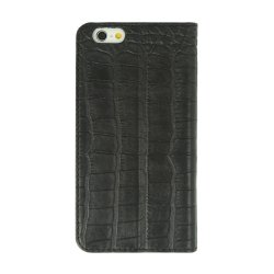 Valenta Booklet Classic Style Croco Cover til iPhone 6/6s (Sort)