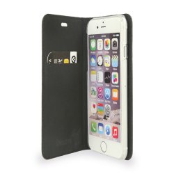 Valenta Booklet Classic Style Croco Cover til iPhone 6/6s (Sort)