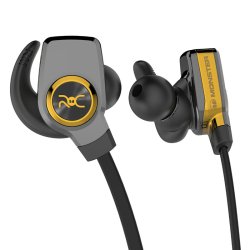 ROC Sport Superslim Bluetooth in-ear Hovedtelefon (Sort/Guld)